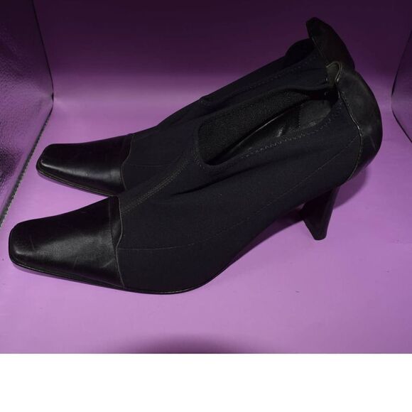 Max de Carlo Black Square Toe Heel - 8.5 - Picture 3 of 4